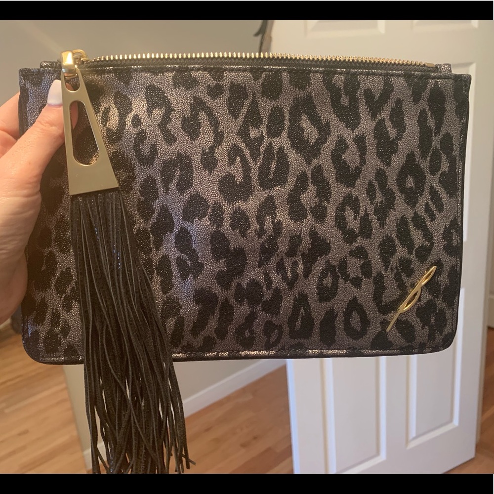 COPY - Wyatt Leopard-Print Clutch by Brian Atwood